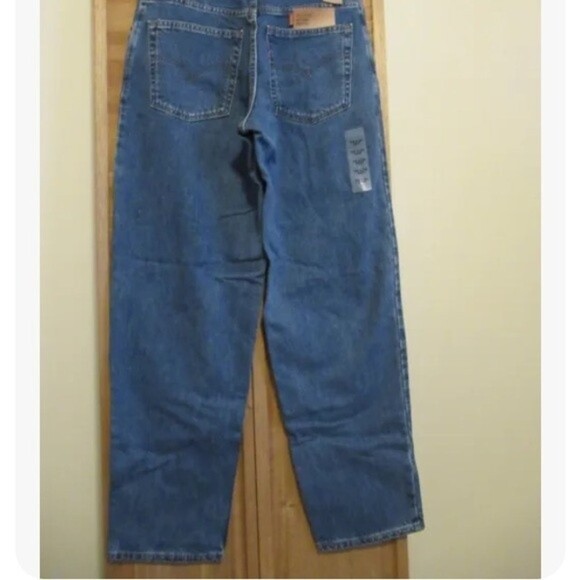 NWT Mens Levis 570 Red Tab Baggy Leg Blue Jeans Size 34x34 34/34 Levi's vintage - Picture 2 of 11